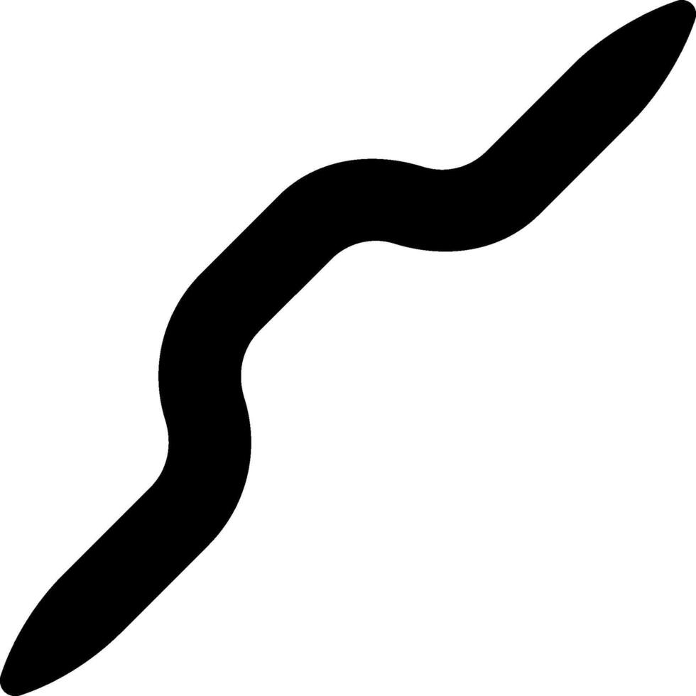 A black and white snake icon vector
