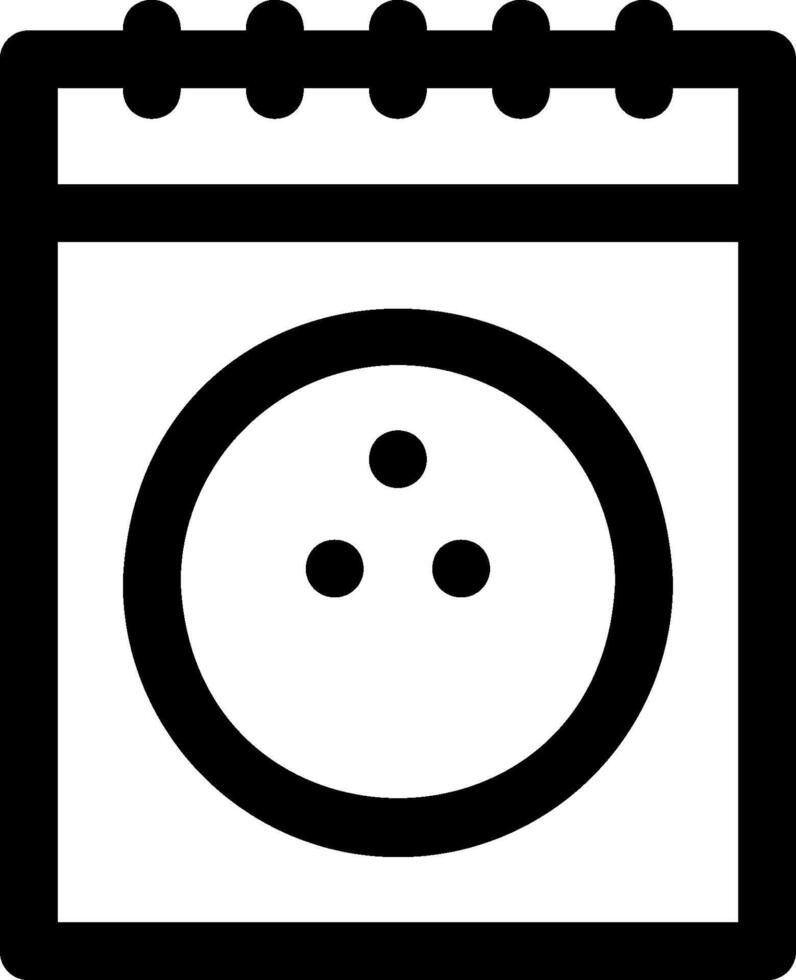 A calendar icon with a button on it vector
