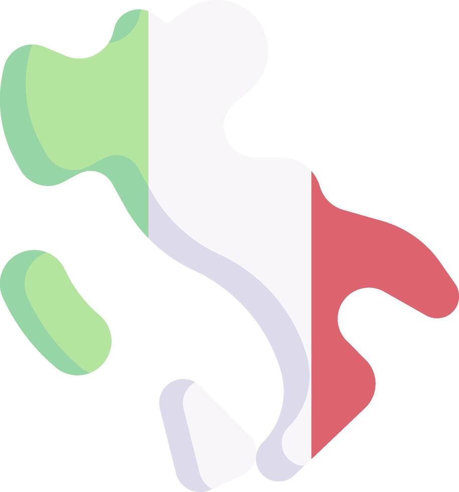 Italy flag illustration vector