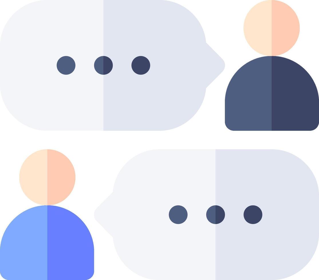 Four people with speech bubbles on a white background vector