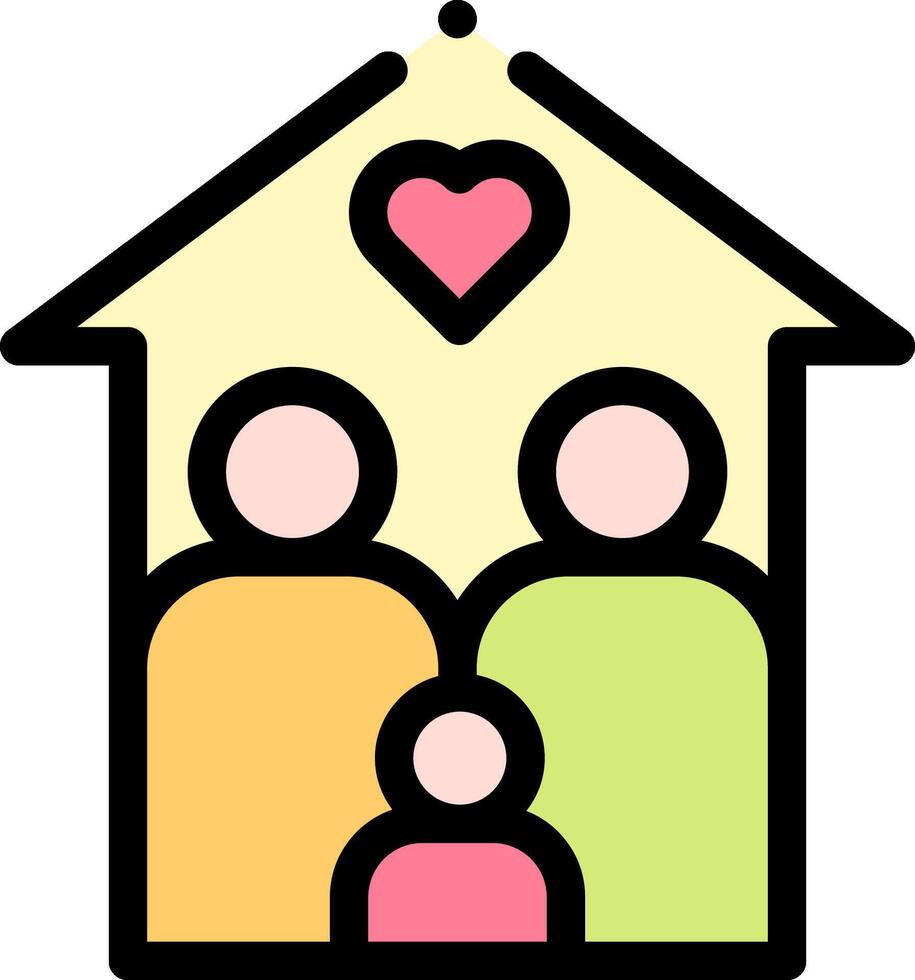 Family home clipart vector