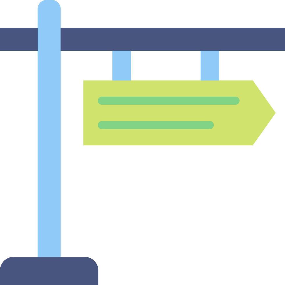A sign pointing to the right and left vector