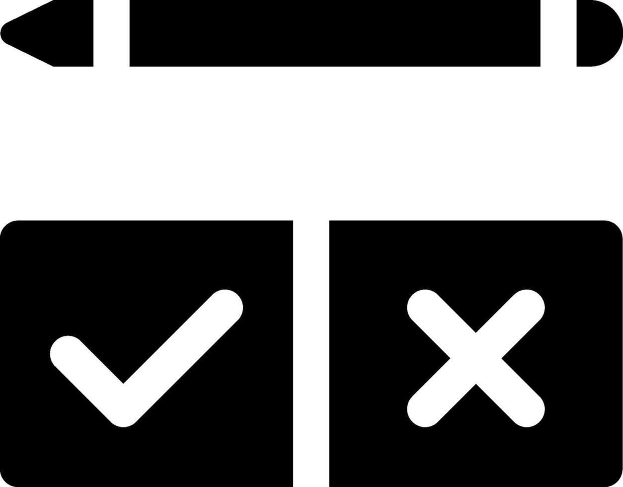 Check mark icon vector