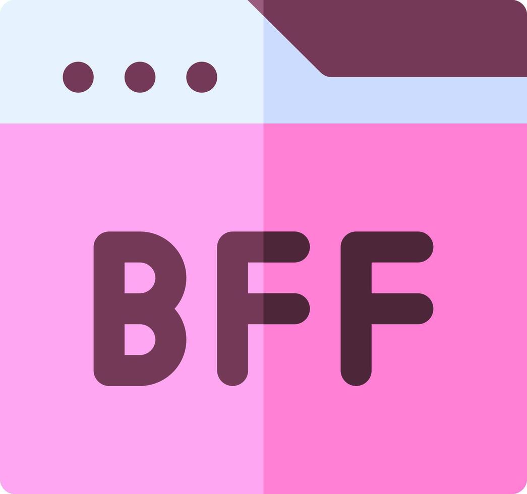 Bff - best friend finder vector