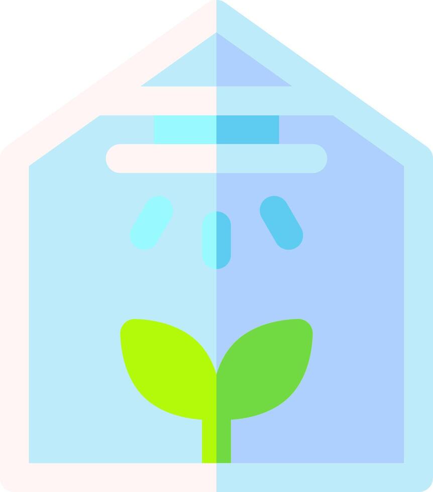 A house with a plant growing out of it vector