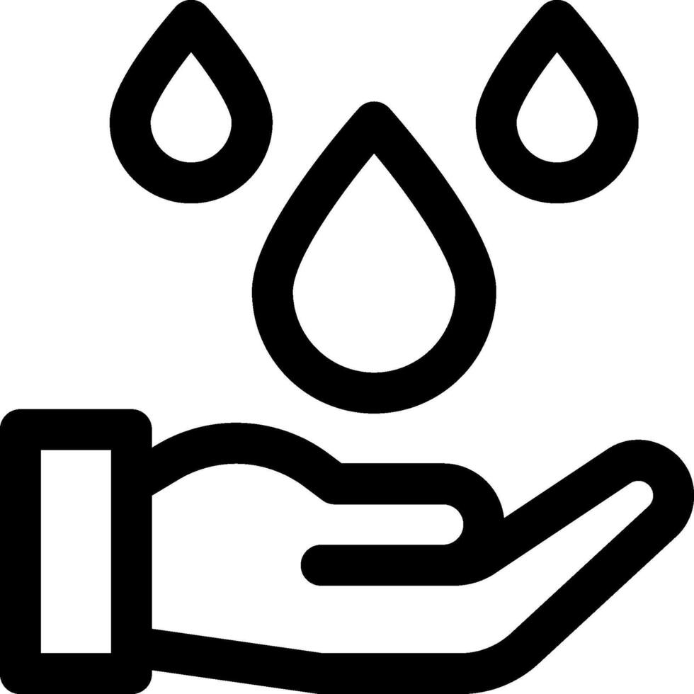 Water drop icon vector