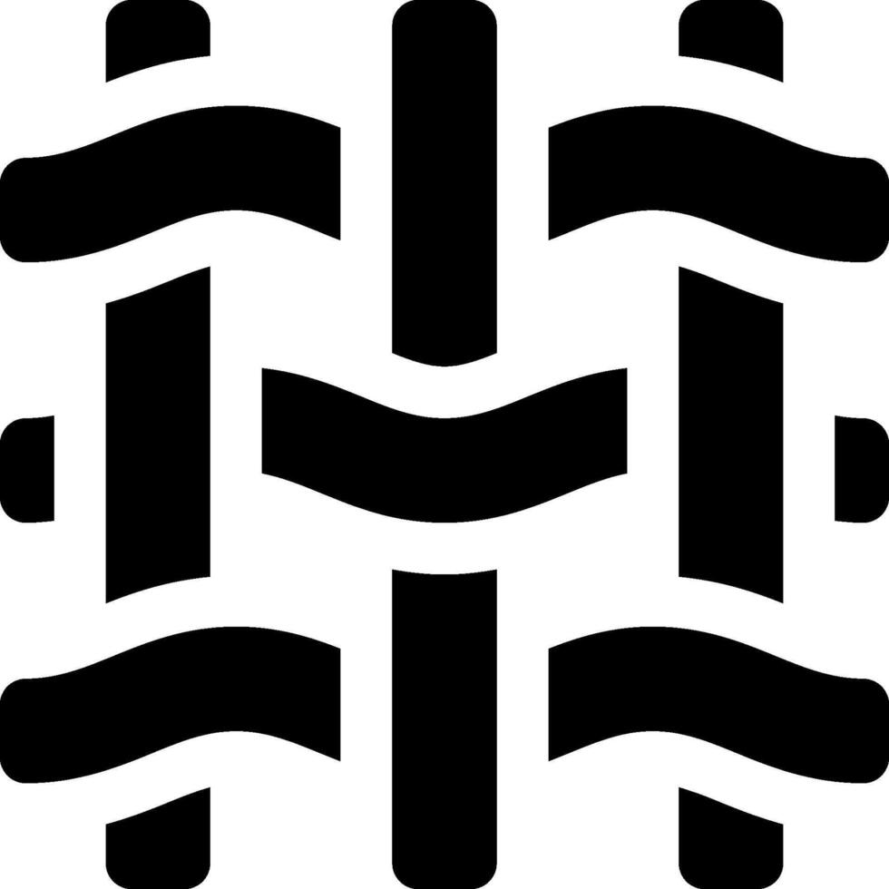 A black and white logo with a pattern of lines vector