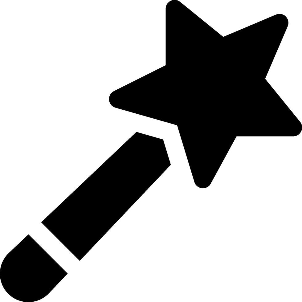 Magic wand icon vector