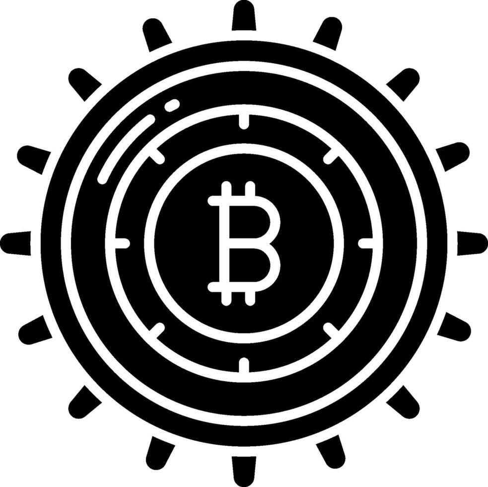 Bitcoin icon illustration vector