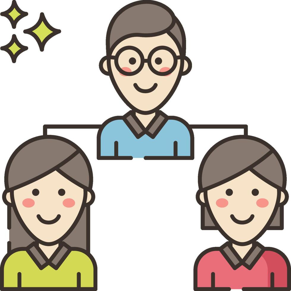 Family tree icon vector