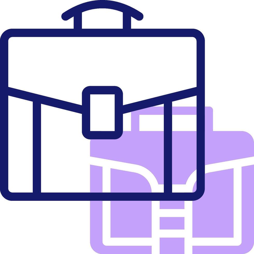 A briefcase with a purple handle and purple background vector