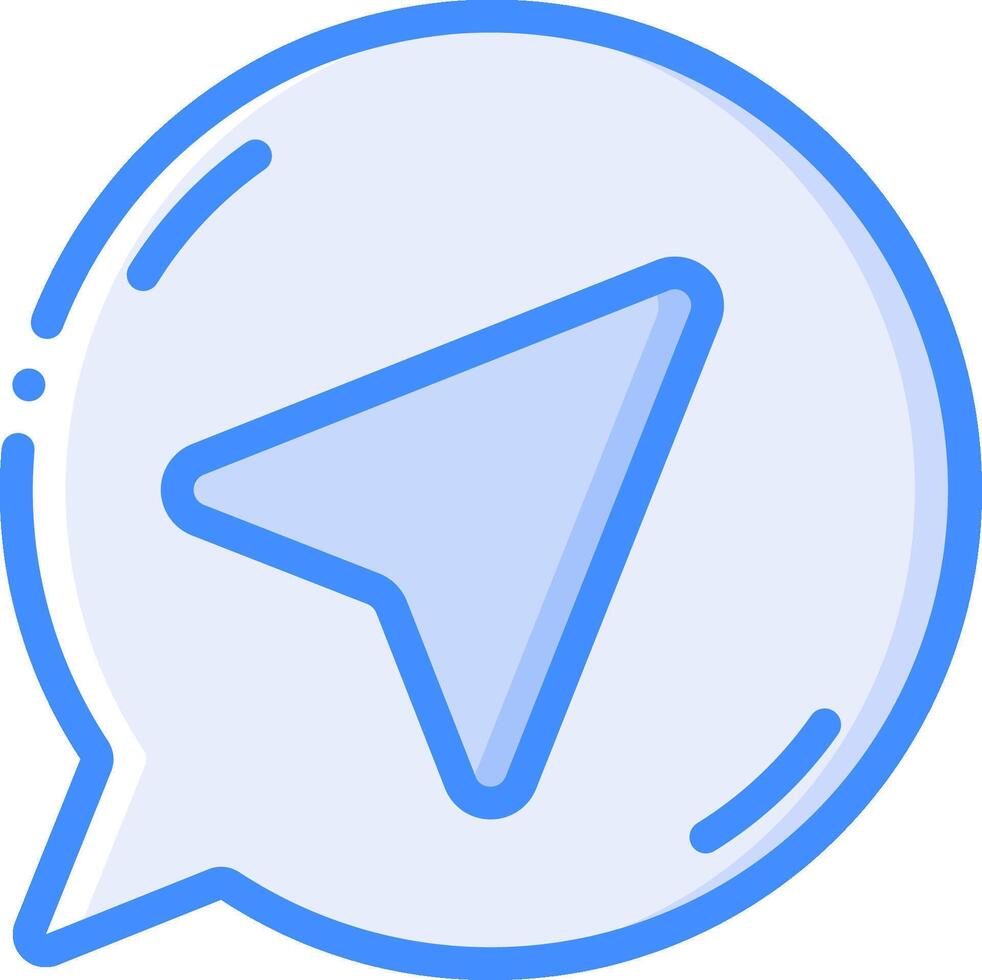 Chat with friends on telegram vector
