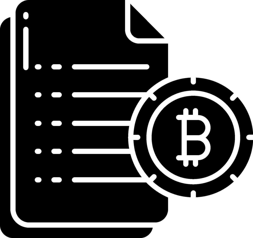 Bitcoin file icon illustration vector