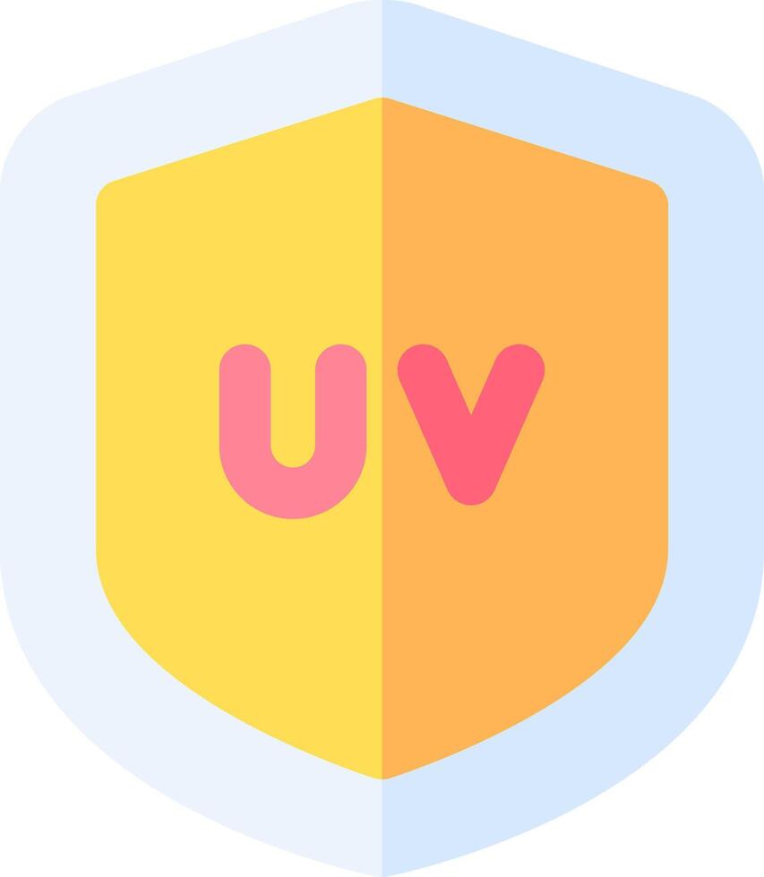 The uv logo on a shield vector