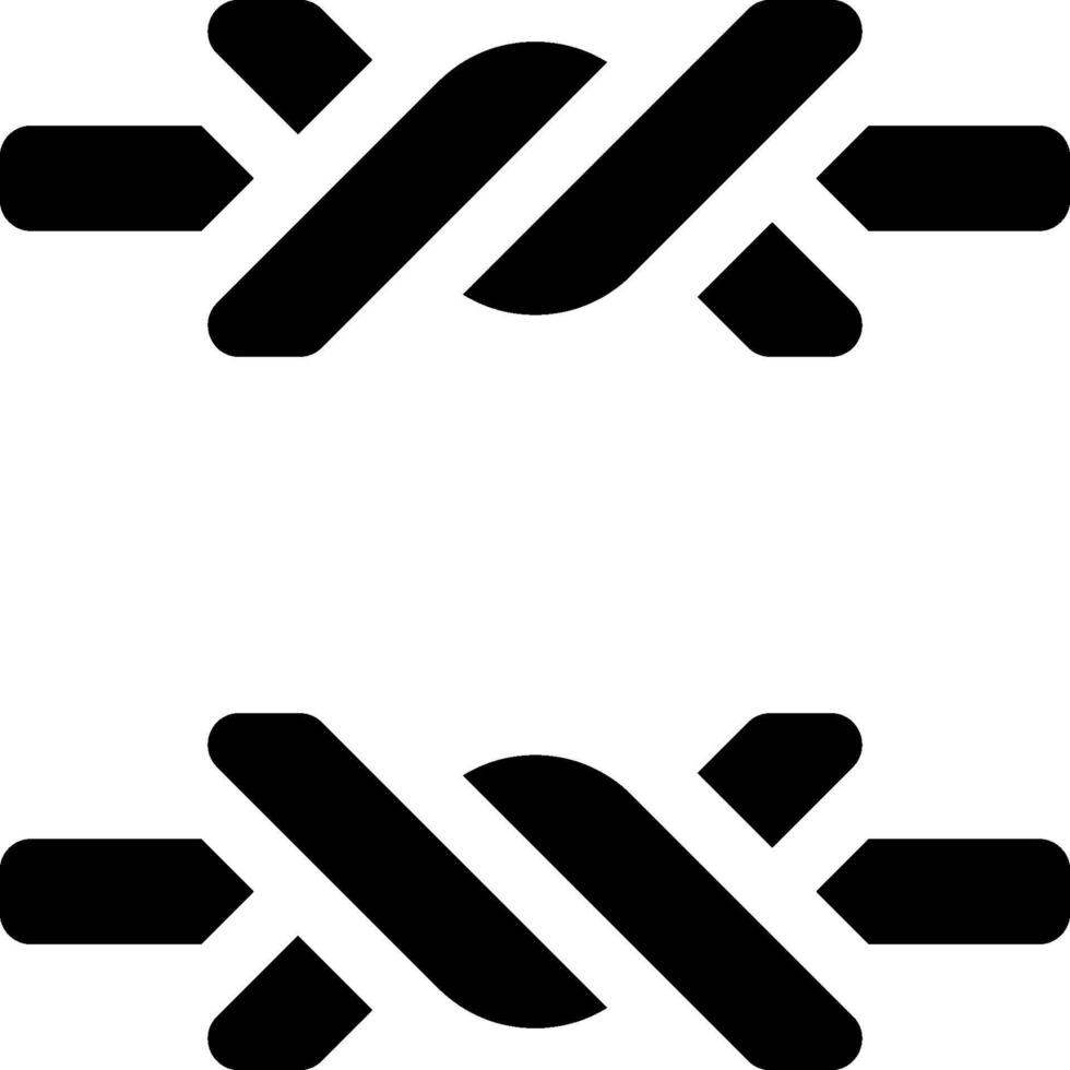 Two black and white symbols of knots vector