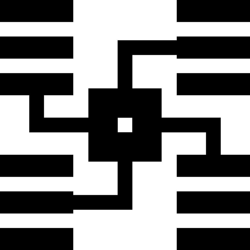 A black and white image of a square with a black and white square vector