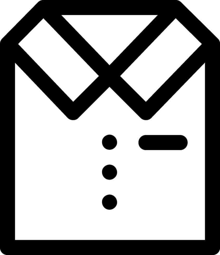 An envelope icon with a shirt and tie vector