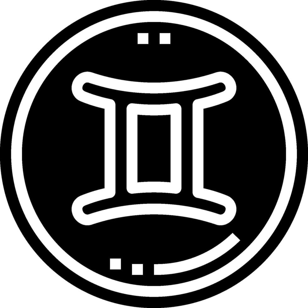 Gemini zodiac sign vector