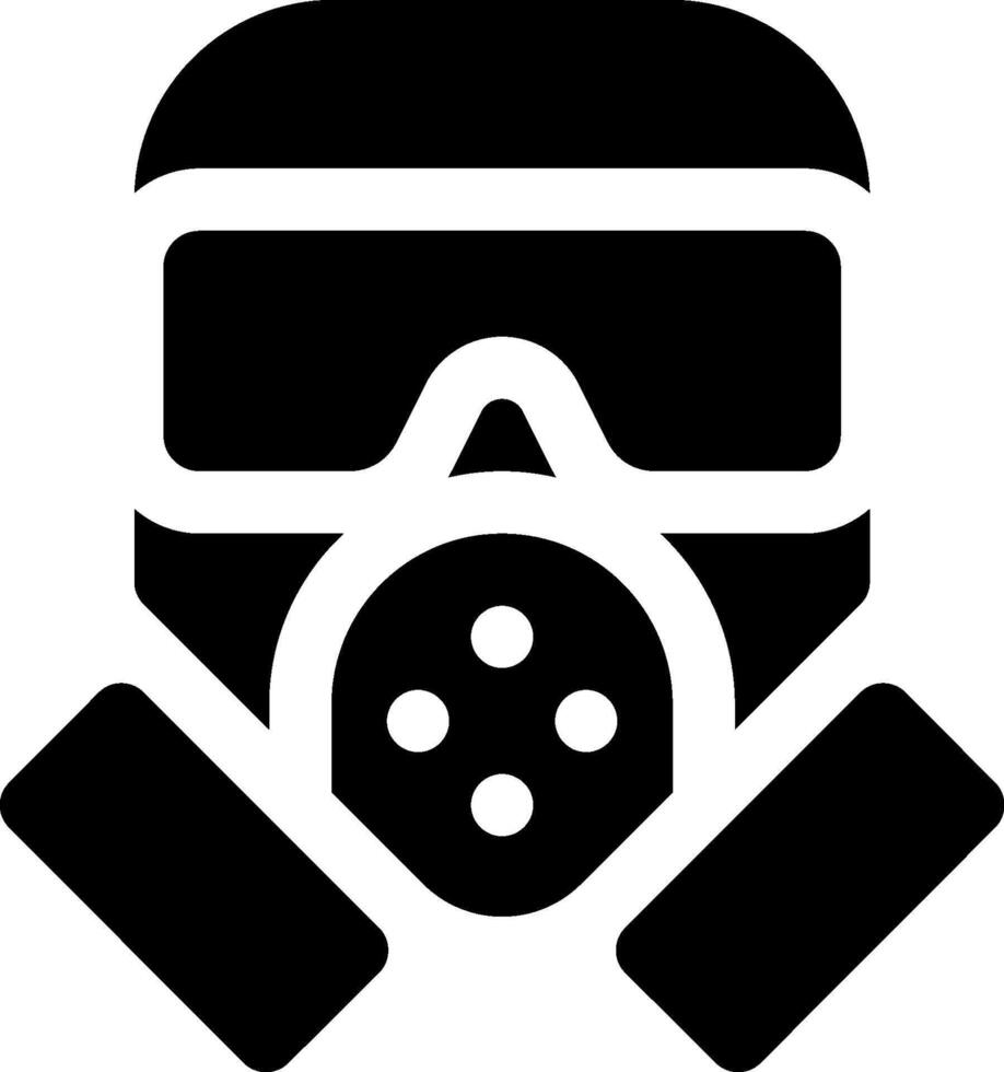 A gas mask icon on a white background vector