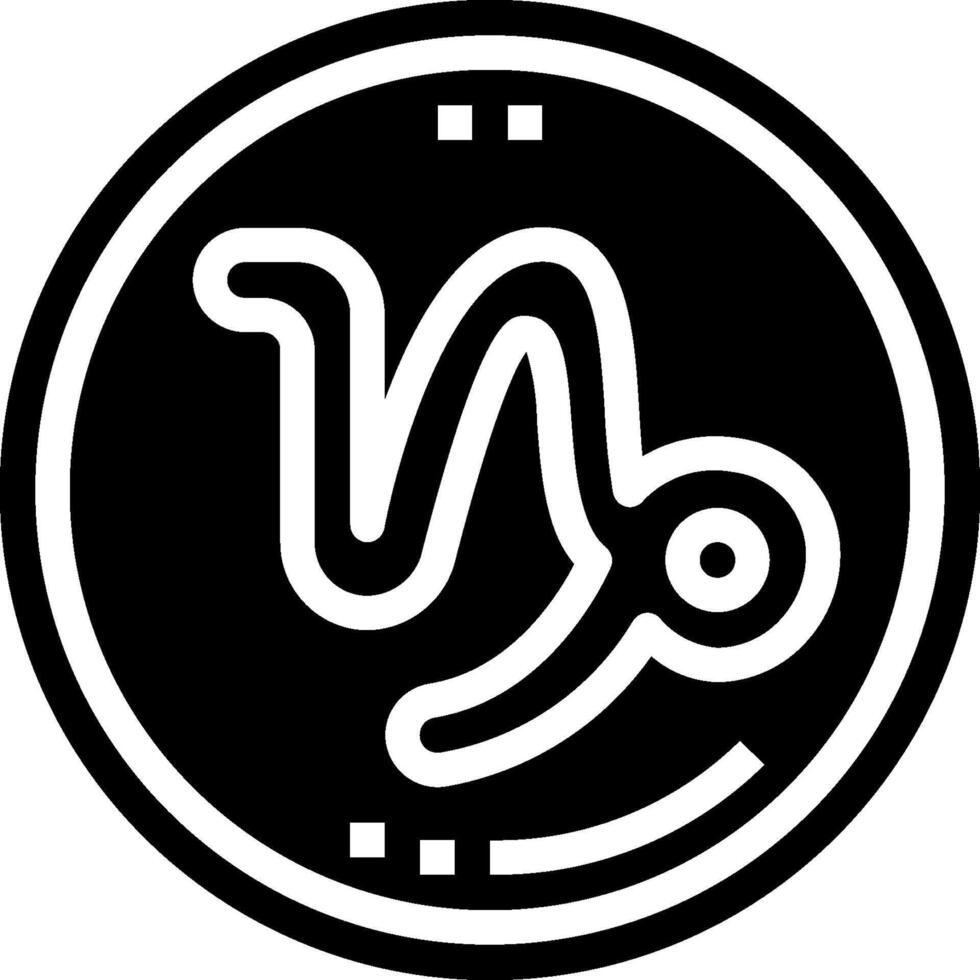 A black and white logo with a snake in it vector