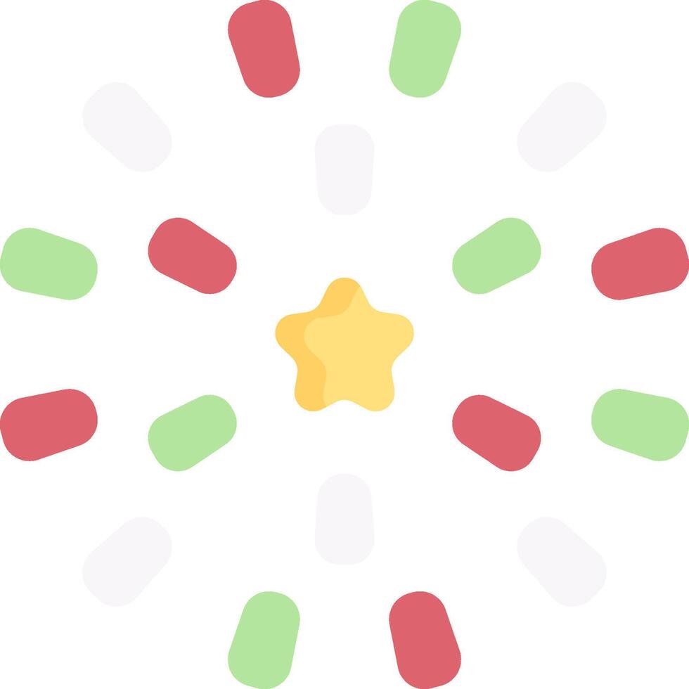 A star in a circle surrounded by colorful dots vector