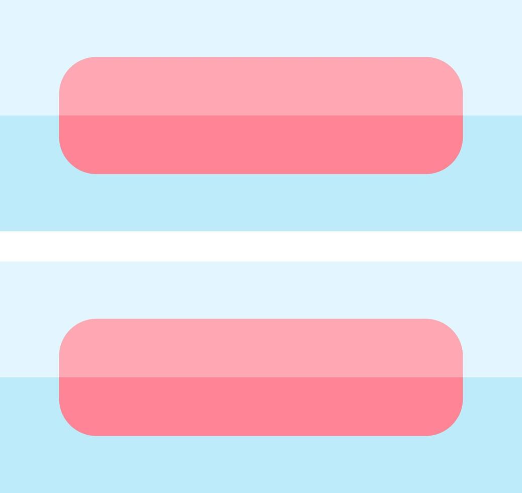 Two pink and blue rectangles with different shapes vector