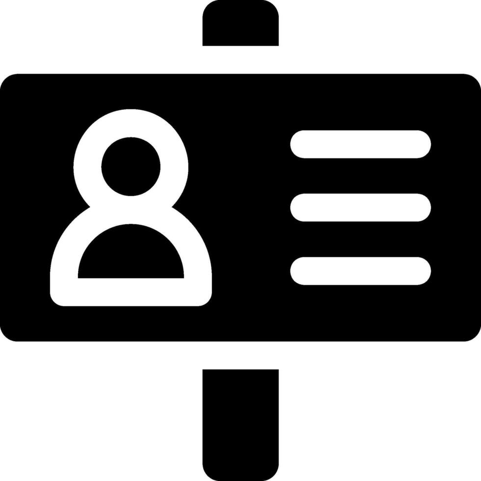 A black and white sign with a person on it vector