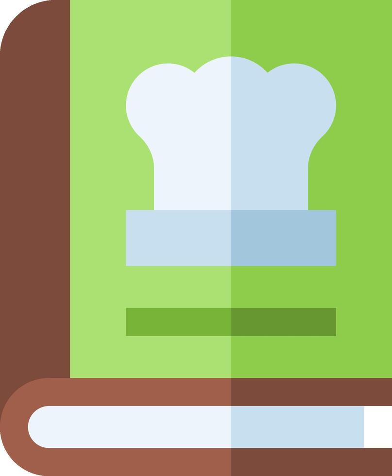 A chef hat is on top of a book vector