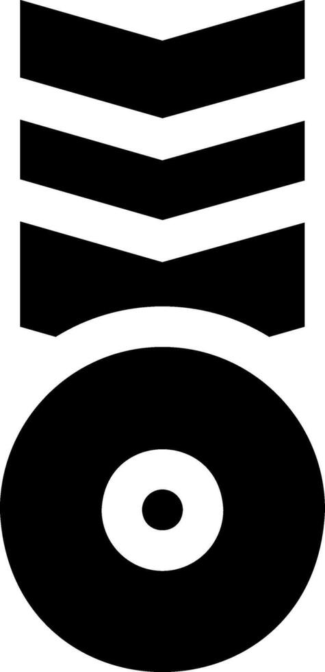 A black and white image of a cd vector