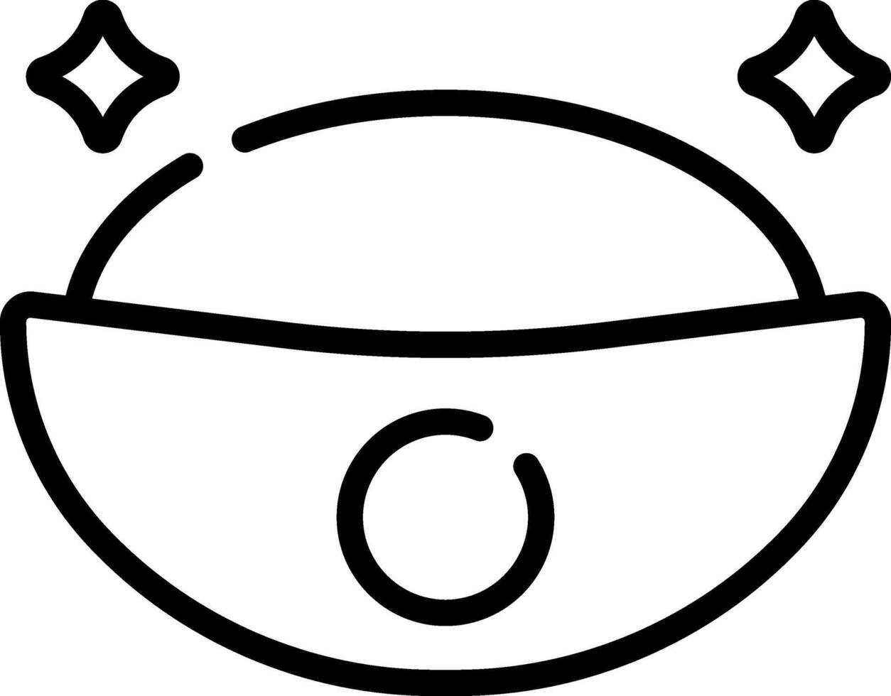 A bowl with the letter o in it vector