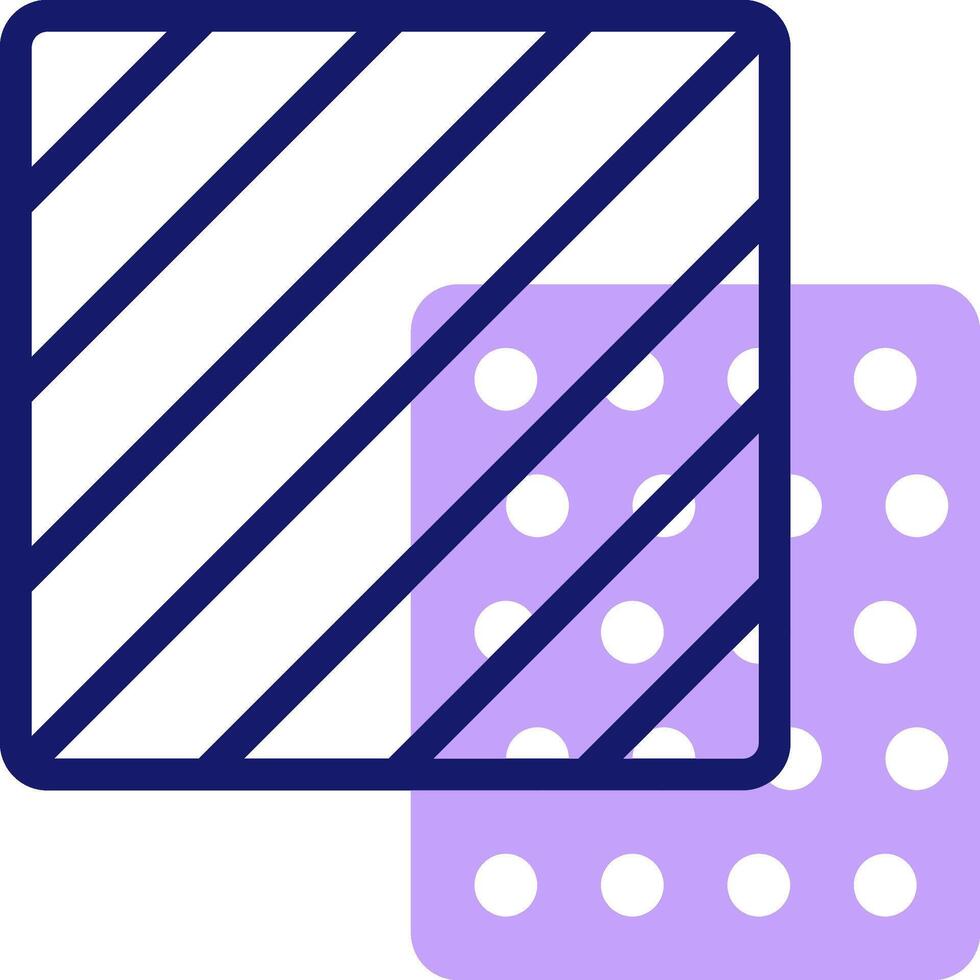 A square and a square with a dotted line vector