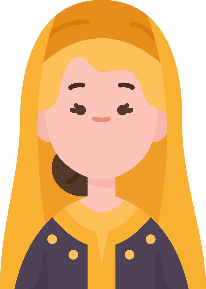 A cartoon woman with a yellow headdress vector
