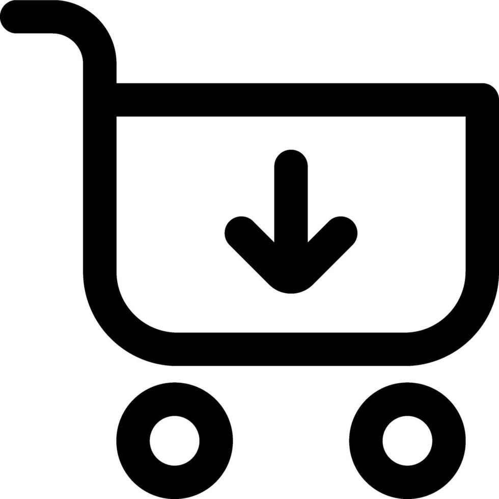 Shopping cart icon vector