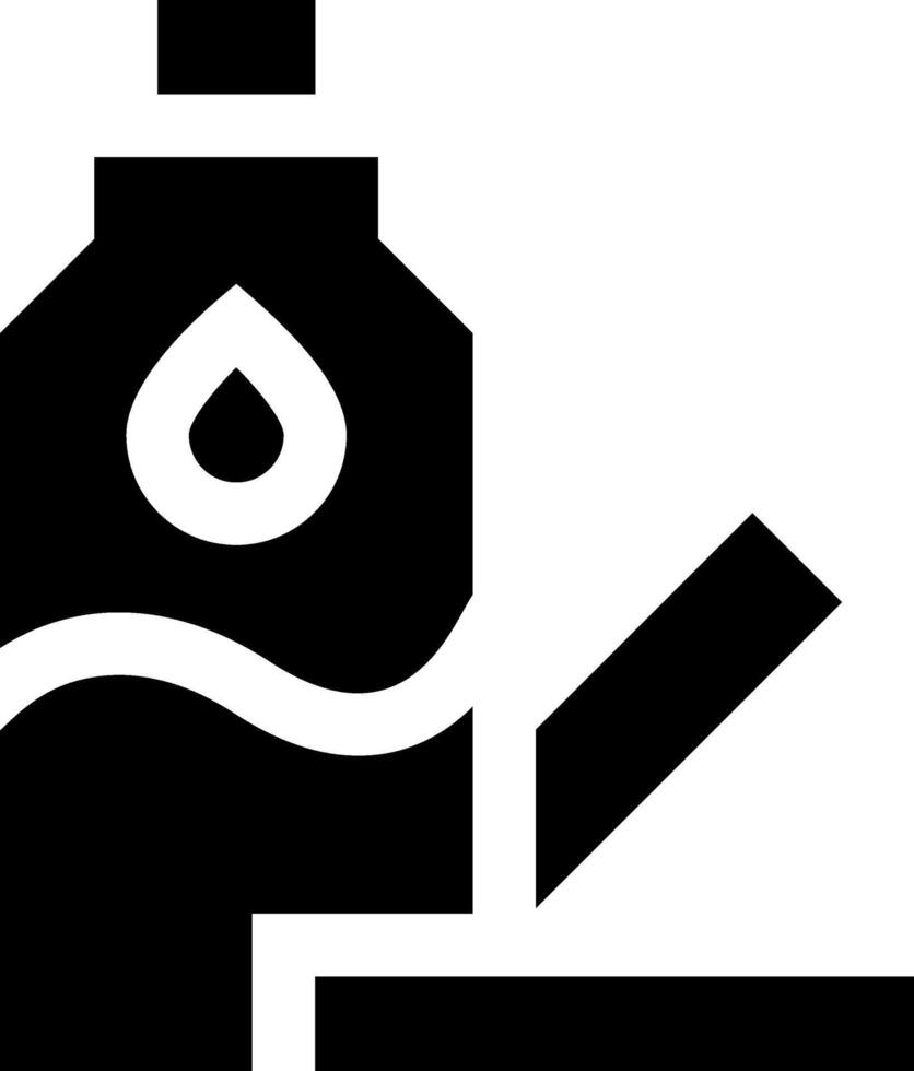 A black and white logo of a bottle with a drop of water vector