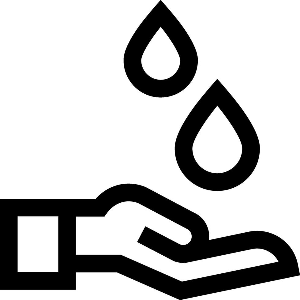 Water drop icon vector