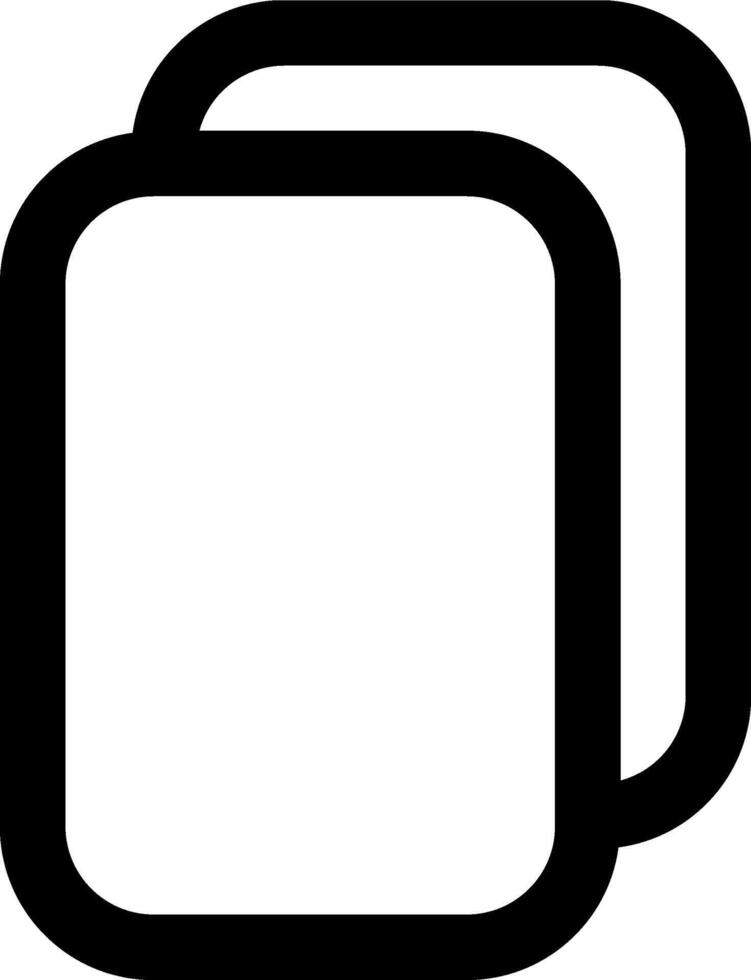 Two square boxes with black outlines on a white background vector