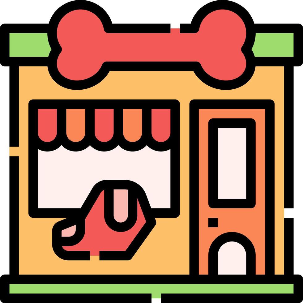 Pet store icon vector