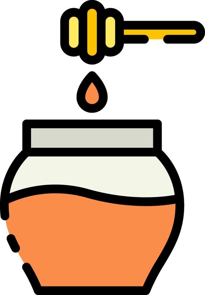 Honey jar icon vector