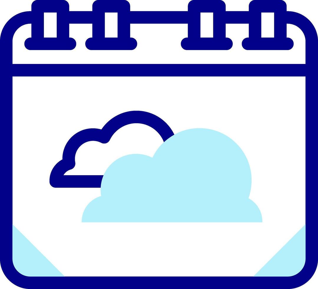 Cloud calendar icon vector