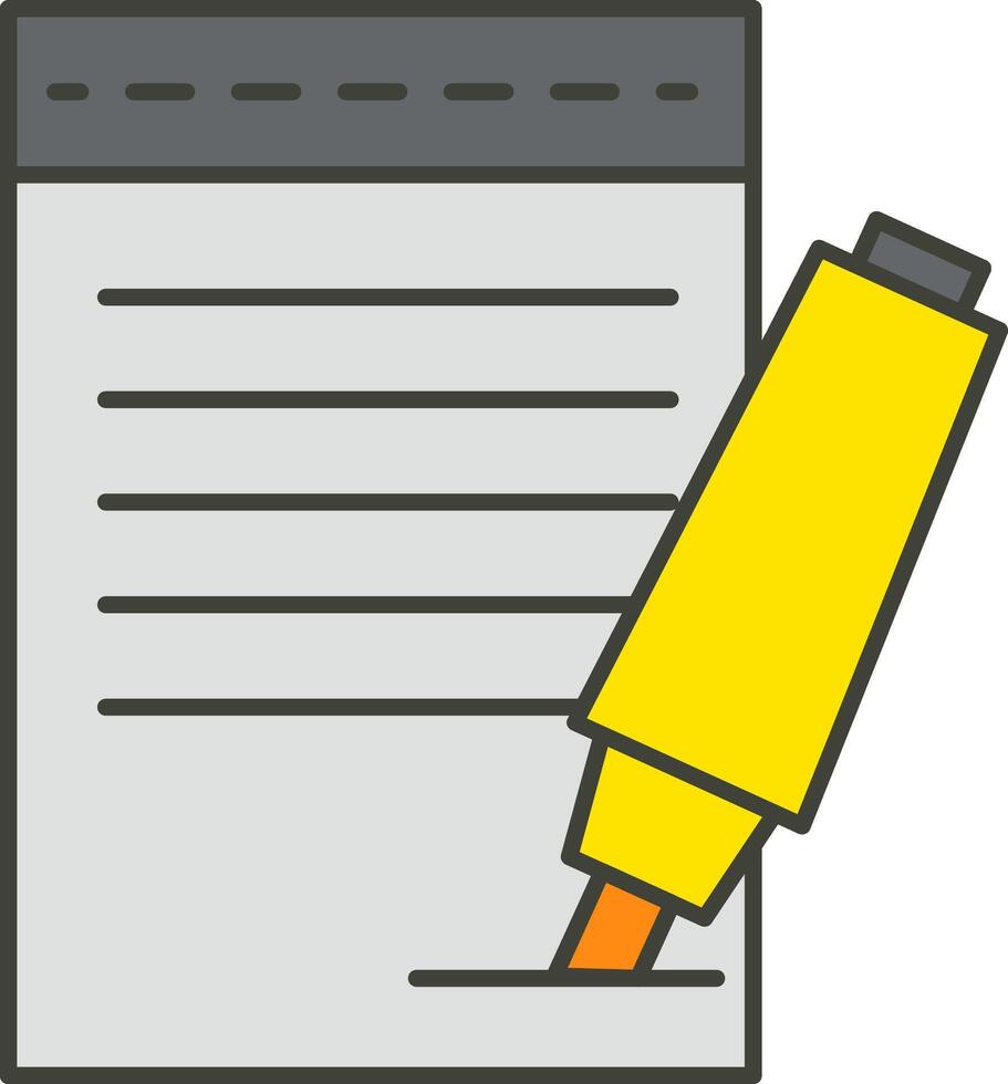 A pen and paper with a check box on top vector
