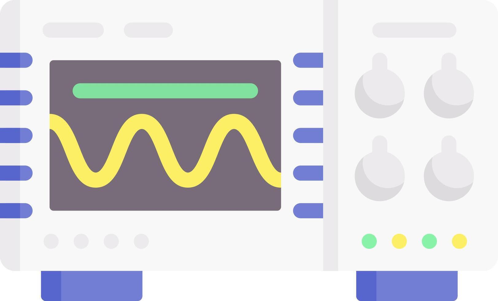 An electronic device with a wave on it vector