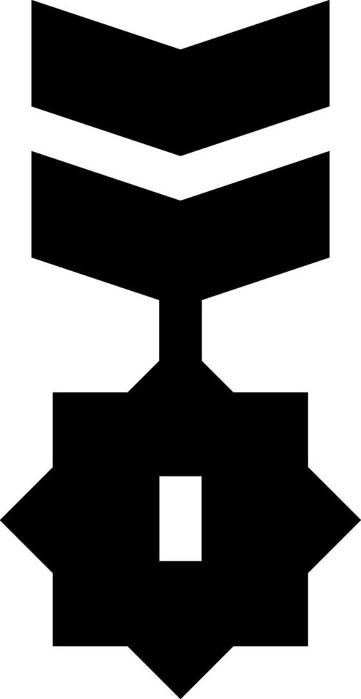 A black and white image of a military rank vector