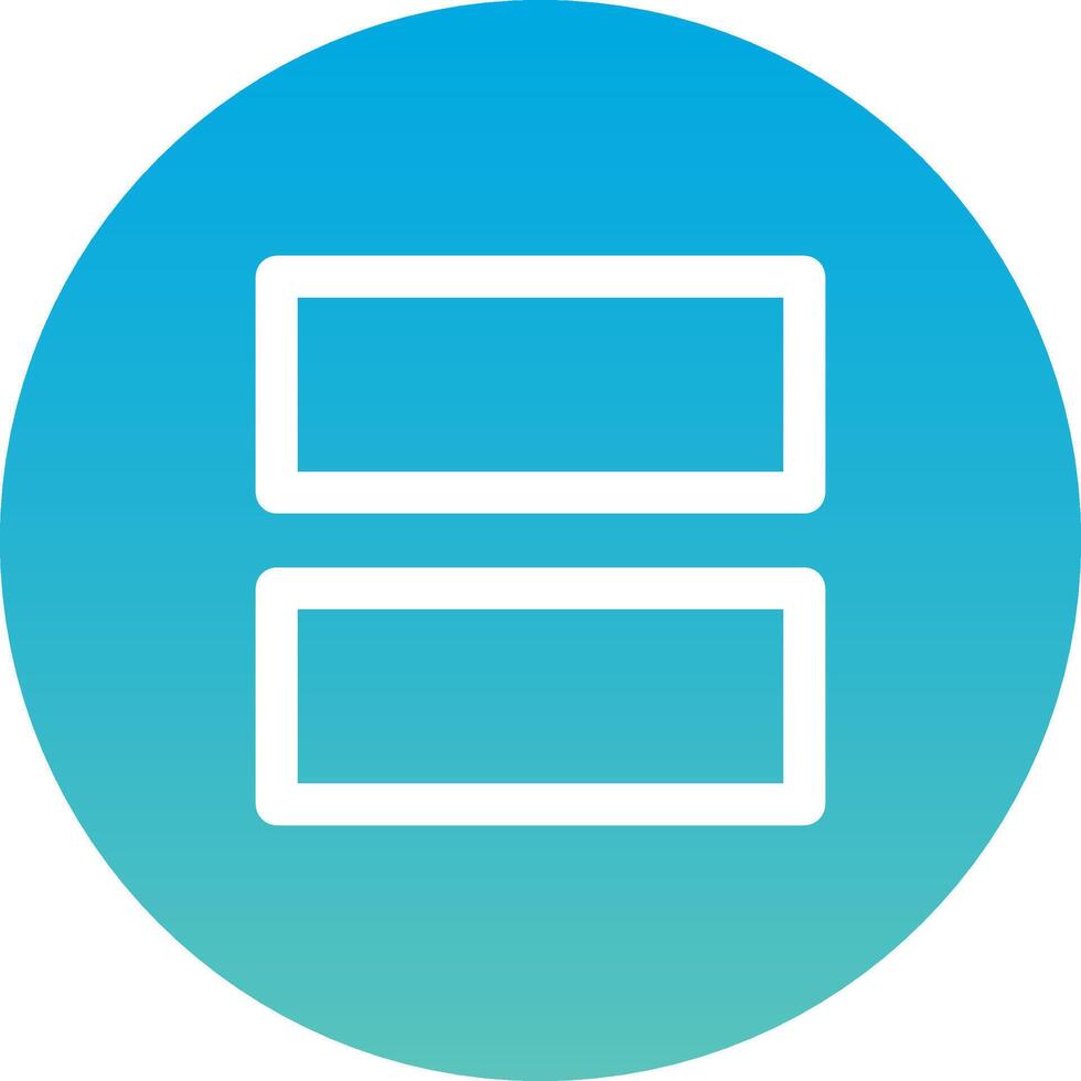 A blue circle with two stacked boxes on it vector