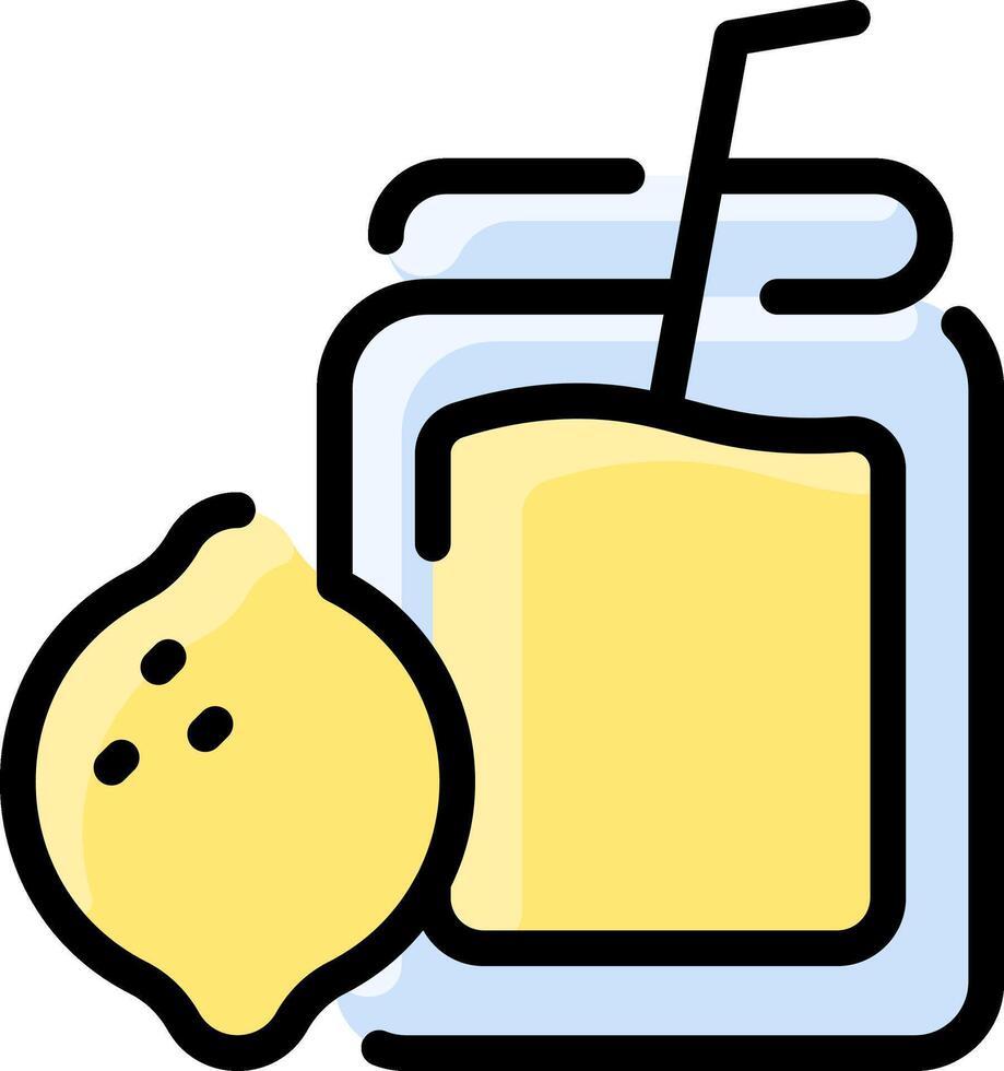 Lemon juice clipart vector