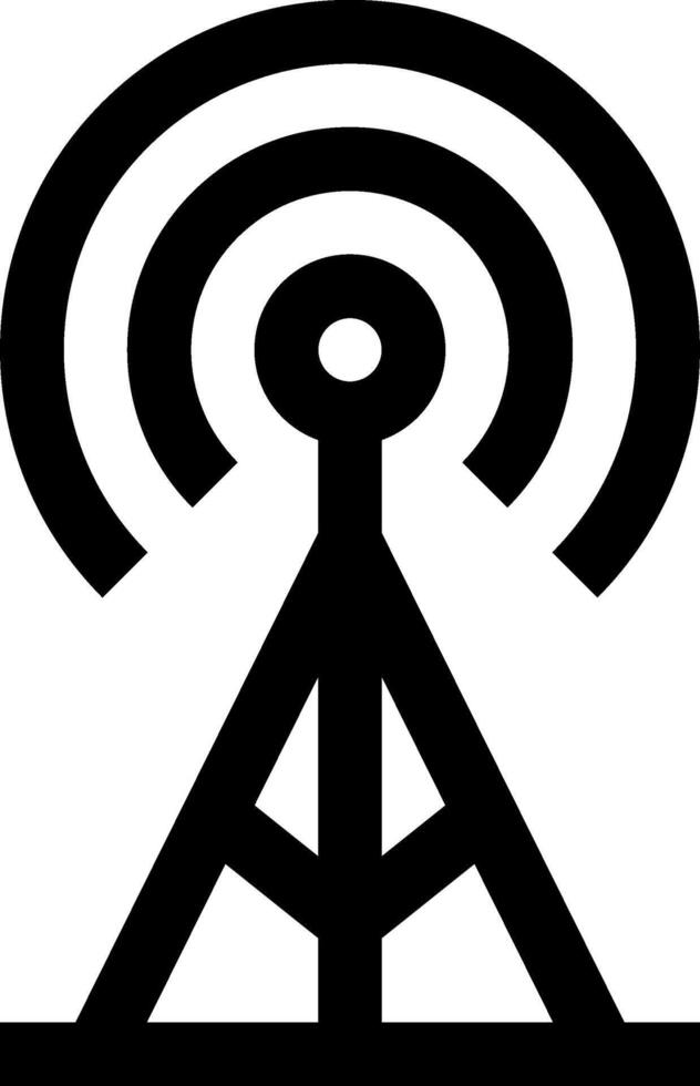 Radio tower icon vector