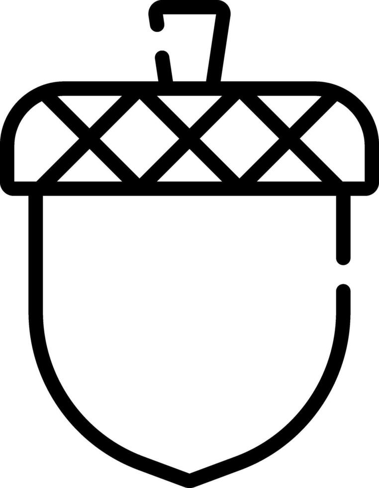 Acorn icon illustration vector