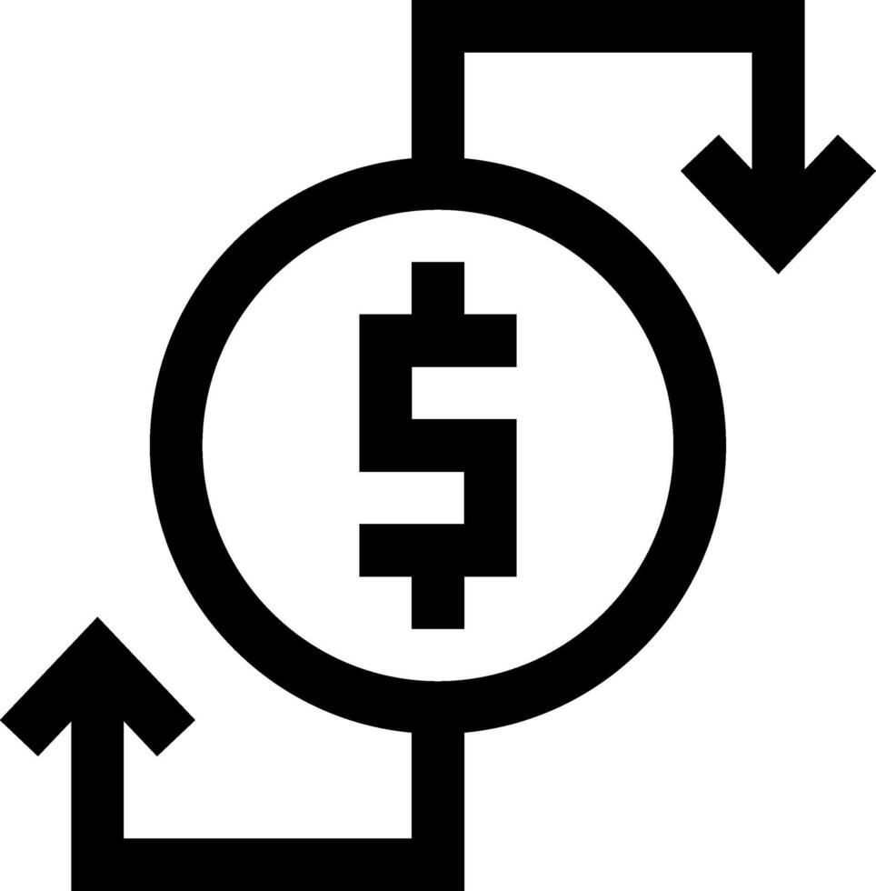 A dollar sign is shown in an arrow pointing to the right vector