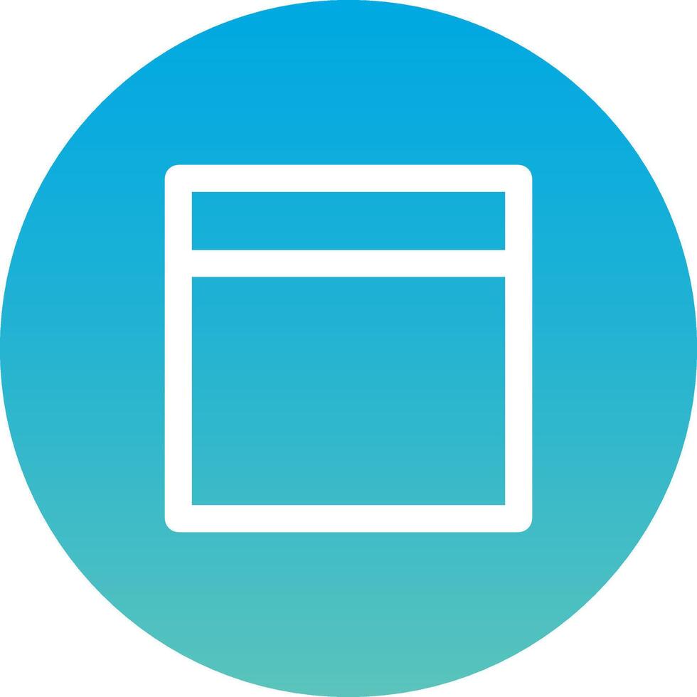 A blue circle with a white square on it vector