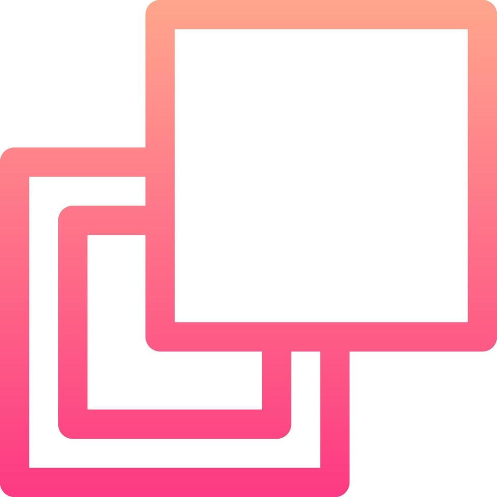 A pink square with a white background vector