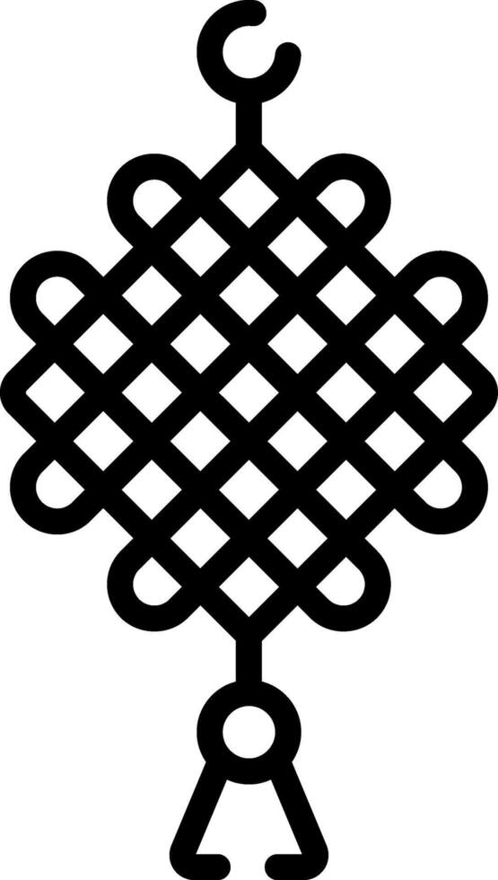 A black and white logo of a knot vector